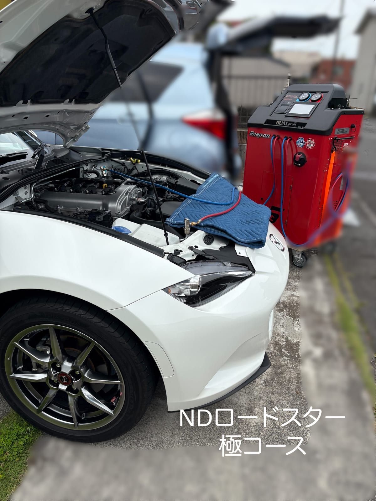施工したマツダ ロードスターの外観
